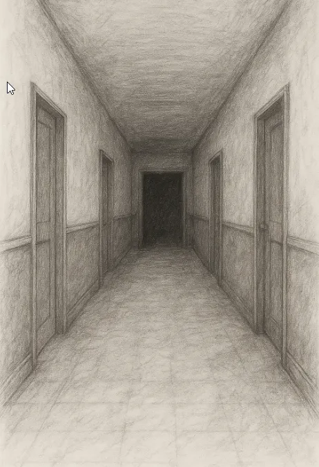 有時候，恐懼不是從事件開始，而是從一條靜默無聲的走廊展開。