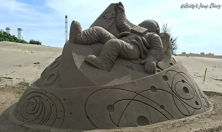 ▲2025苗栗「通霄沙雕藝術節」逍遙沙城/圖片來源：Betty's Jump Diary