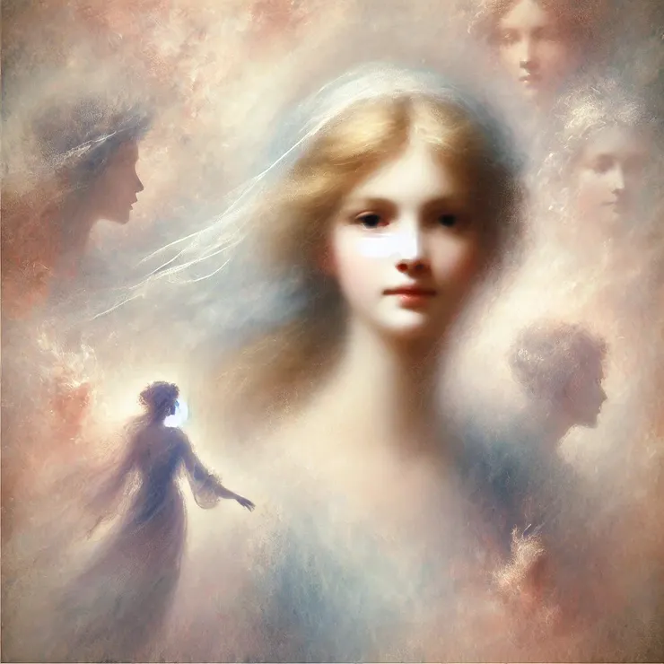 Every portrait Jane painted told two stories: one of daylight clarity, and the other - a shadow tale revealed only through misty shades and blurred edges, resonating softly with secrets that words alone could never express.