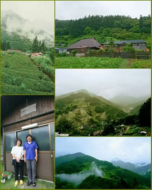西岡夫婦與落合集落展望所風景/照片來源:NANA濕婦(2017)