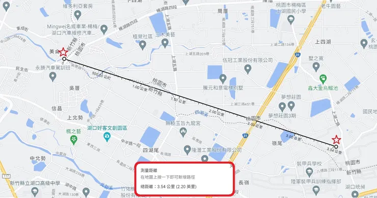 來源 Google 地圖工具