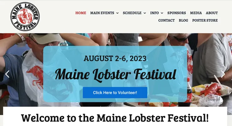 2023緬因州龍蝦節於8/2舉行（圖片來源：官網）