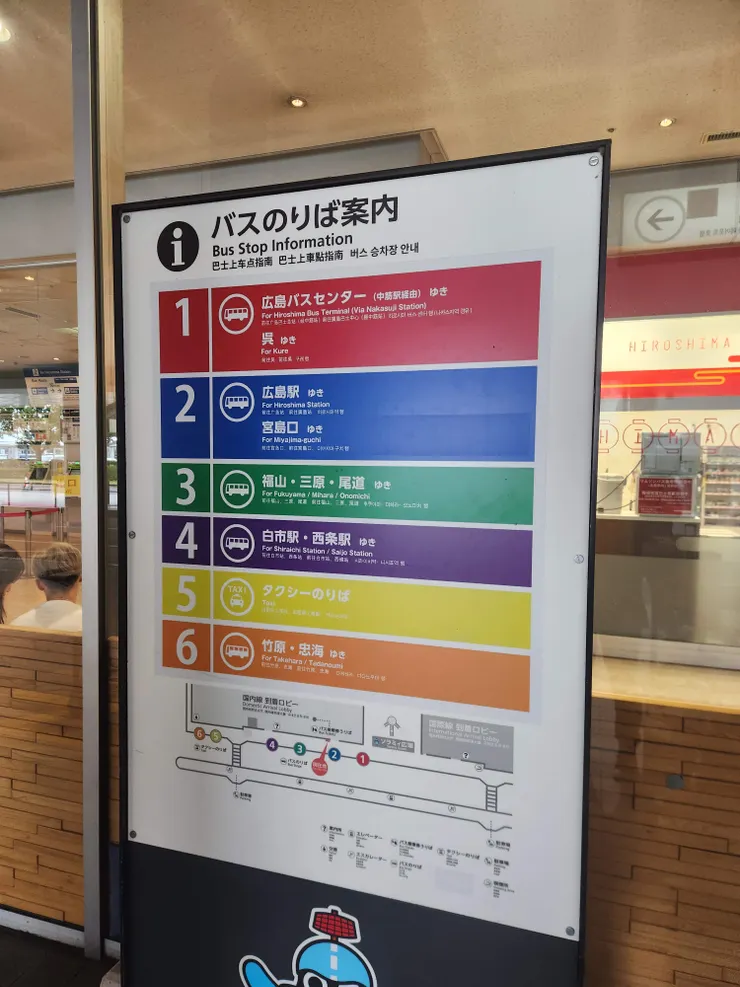 認真一看其實能前往很多地方: 廣島市區、宮島口、尾道等等......