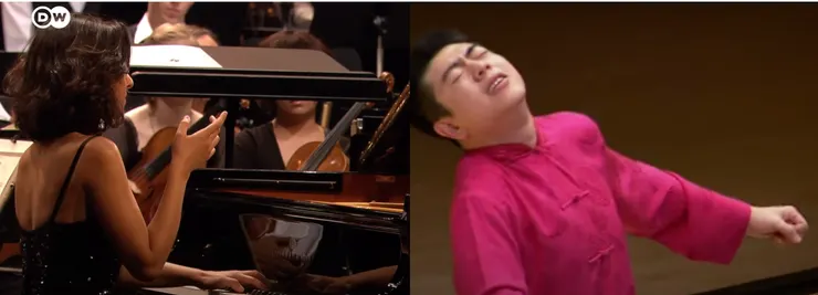 圖片來自二位Youtube影片的螢幕截圖片段，本文作者合成