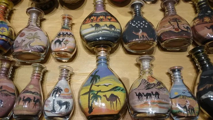 約旦國寶藝術〜瓶中沙畫