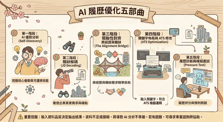 AI輔助修改履歷五部曲