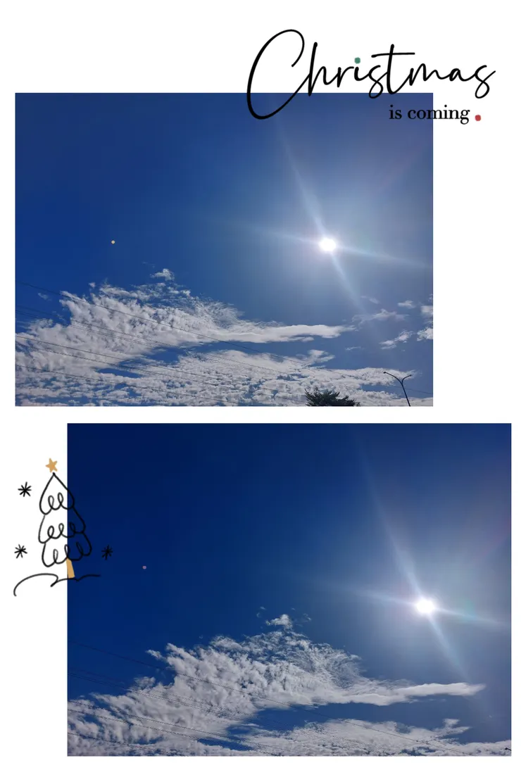 假日漫遊路上,仰望天空隨手拍