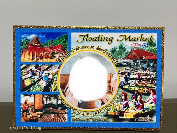 丹嫩莎朵水上市場—紀念照，購買要付100B