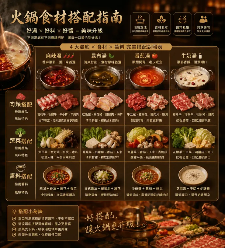 火鍋食材搭配分析圖