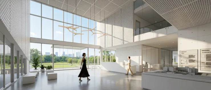 Architectural visualization created using AI render SketchUp workflow