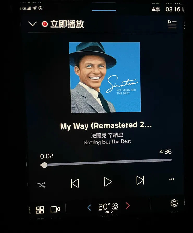 車上螢幕的Google系統相當好用