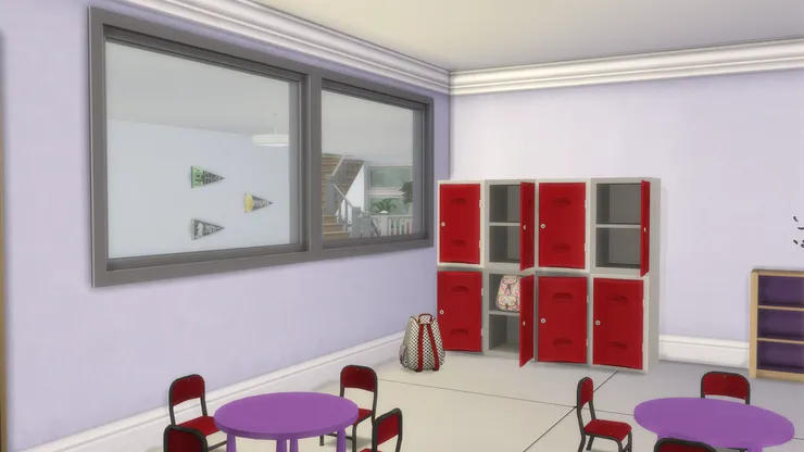 外面當然能看到上課的情形。