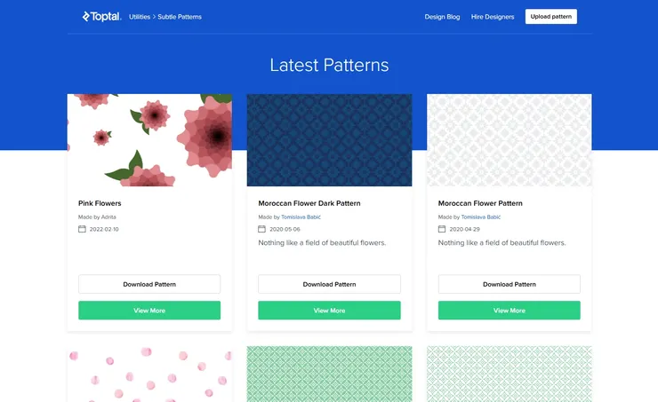 Subtle Patterns畫面截圖