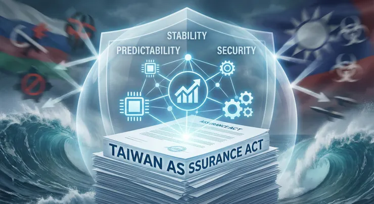 法案如同一個堅固的基石,為台灣的科技與經濟發展提供了一個穩定、可預測的安全屏障,抵禦外部的地緣政治風浪。