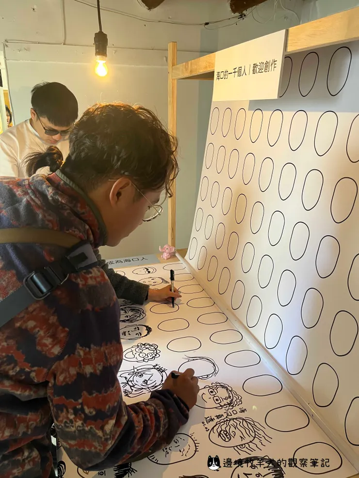 海口一千人，可以畫下一張臉，成為海口一份子