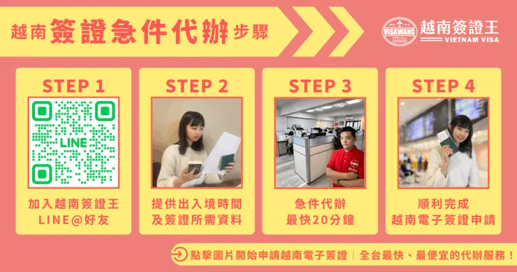 20分鐘搞定!點我前往辦理越南簽證急件!