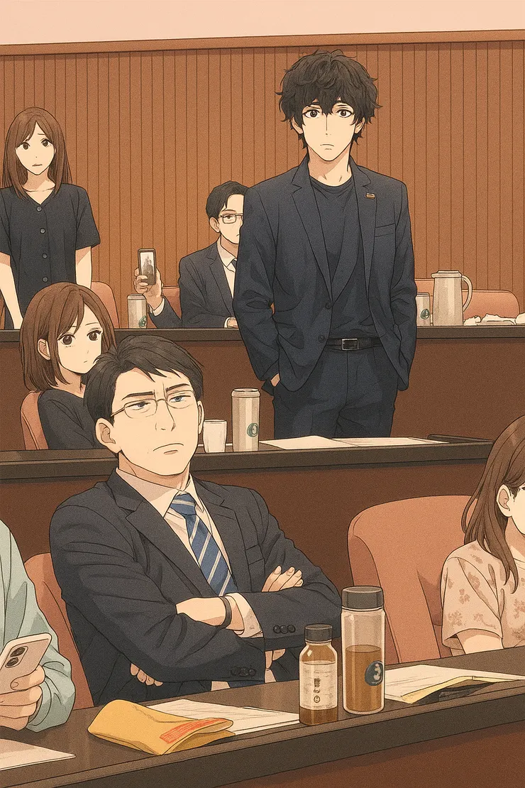 撲馬走過來關心國昌（ＡＩ繪圖，原圖就是那張😊）