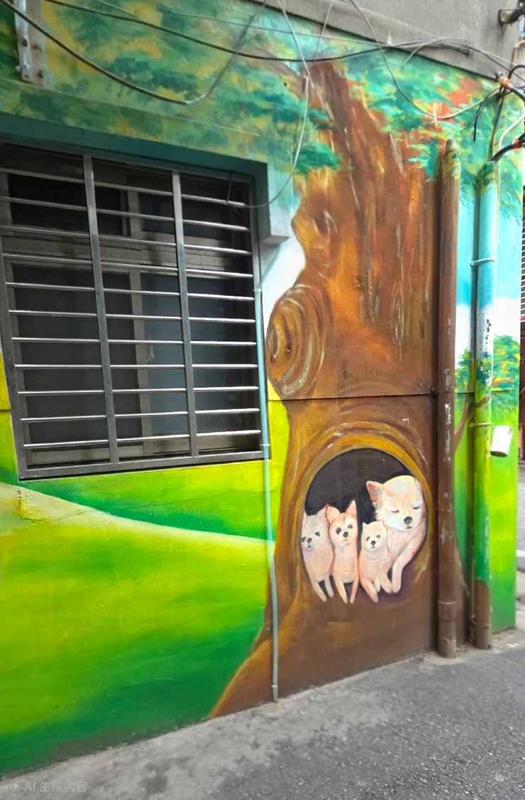 終幕--真相大白 ！生活困苦的樹洞柴犬一家。結局： 最後，攝影貓揭穿了真相。原來阿強碰瓷是為了給住在樹洞裡的老婆和三個孩子換點口糧。白狗司機聽聞後大受感動，從後座掏出了一袋進口飼料，大家在彩虹下握手言和。