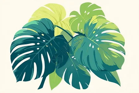 龜背竽外型獨特，葉子優美。