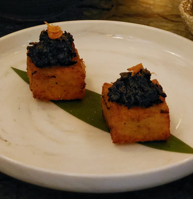 蘿蔔糕、自製黑果XO醬