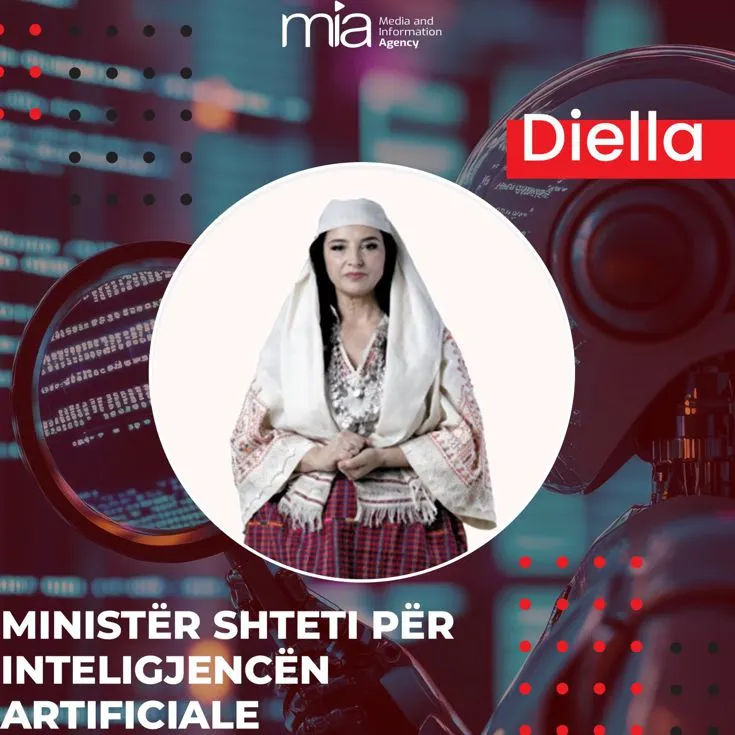 「Diella 是首位不是以實體存在，而是以人工智慧虛擬形式誕生的政府成員。」—— 拉馬