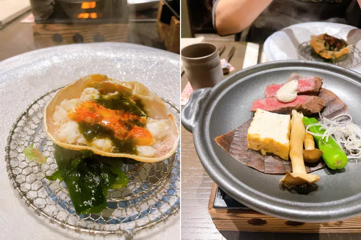 魚料理、肉料理