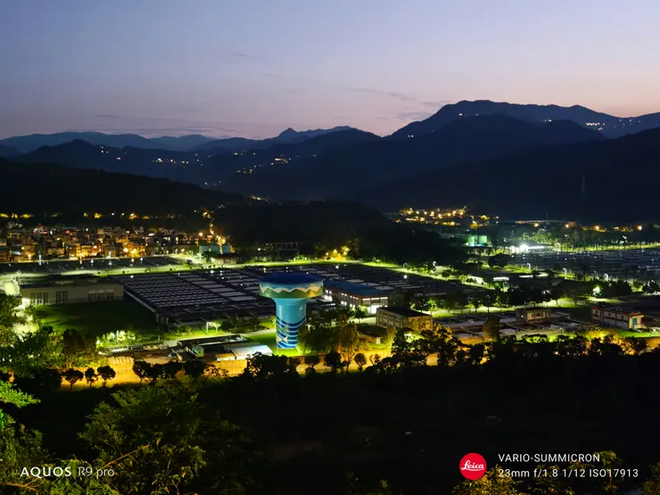 直潭淨水場的暮色(SHARP AQUOS R9 pro,23mm)