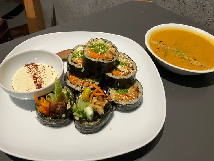 燒烤醬鷹嘴豆天貝  @木葉粗食