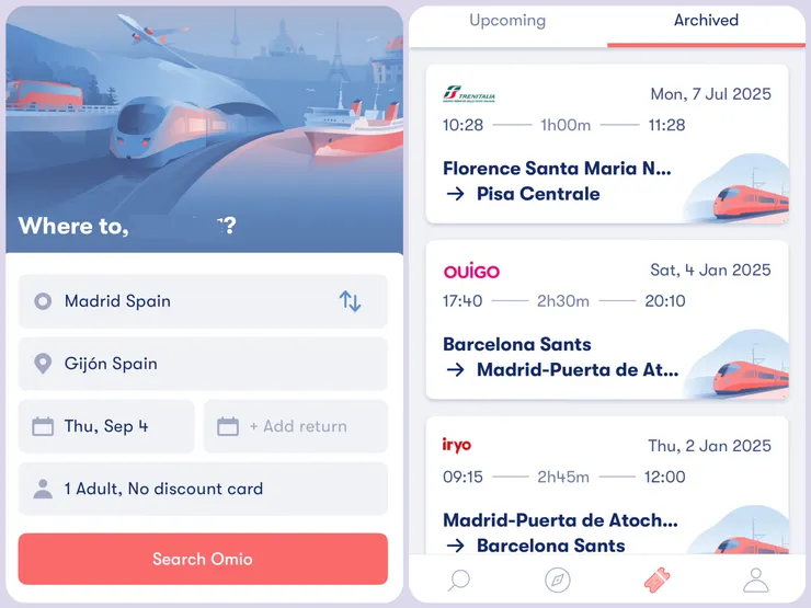 買好車票後可以直接保存在APP內，乘車時掃QR CODE使用