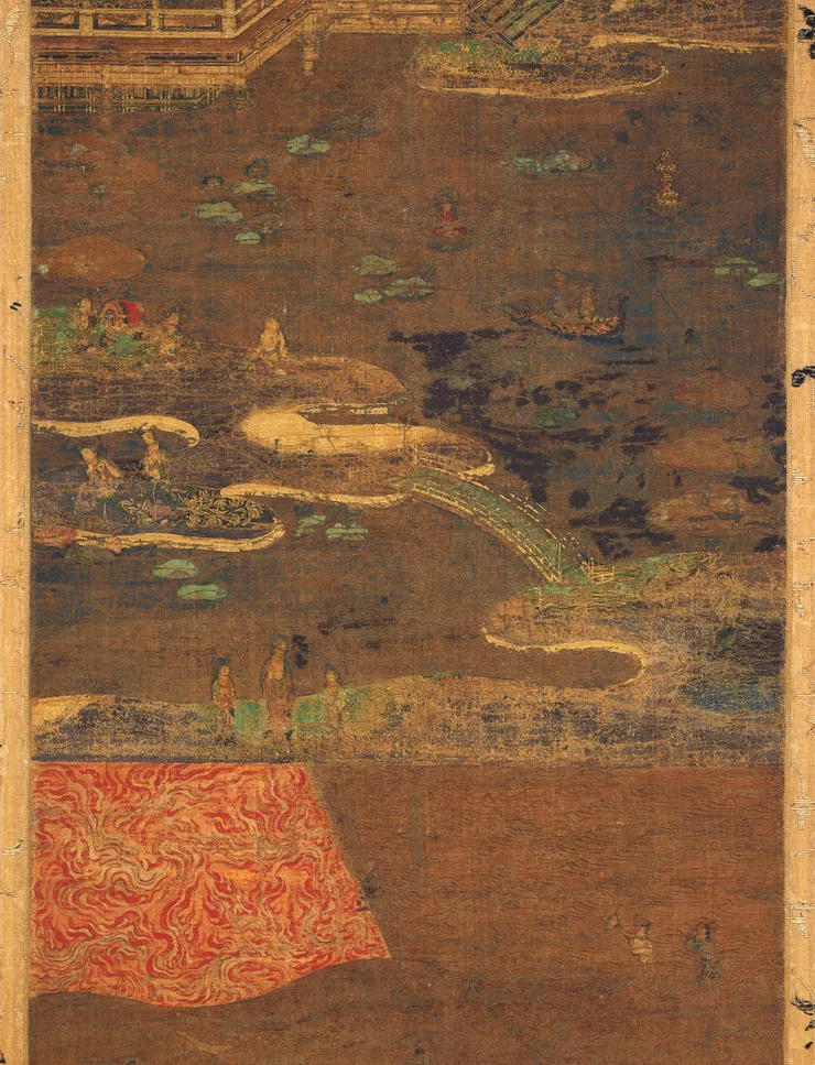 取自:  鎌倉時代 13–14世紀 奈良國立博物館 绢本 948 (絵187)