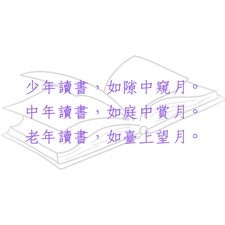 我還不是特別能體會這句話的意境，可能是我年紀還小吧?但是我在讀琦君的⟪青燈有味似兒時⟫時，看到她引用了這句話，就有一種心被punch到的感覺，所以我就記錄下來了。