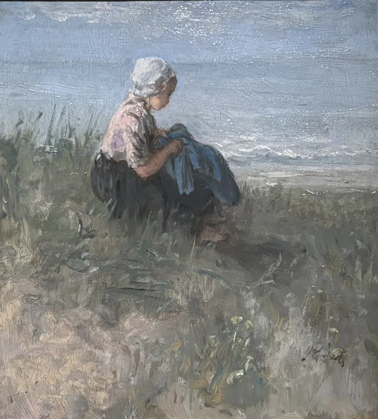 <沙丘上> 約瑟夫·伊絲拉爾斯  攝於《印象派—從莫內到美國：光、跨越海洋》展覽 富邦美術館 