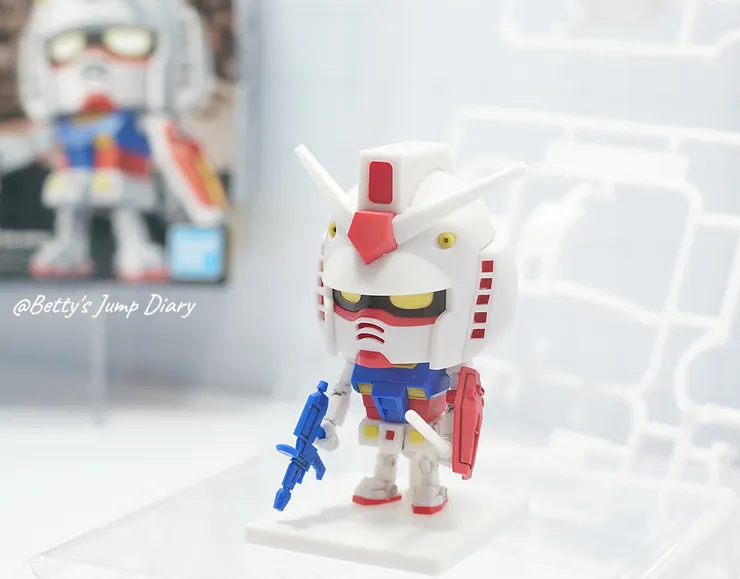 ▲超Q鋼彈模型君-小/圖片來源:Betty's Jump Diary