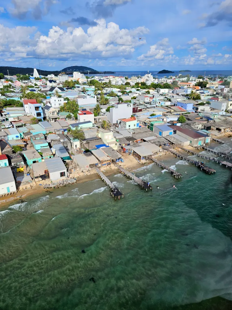富國島 纜車上的海上景象