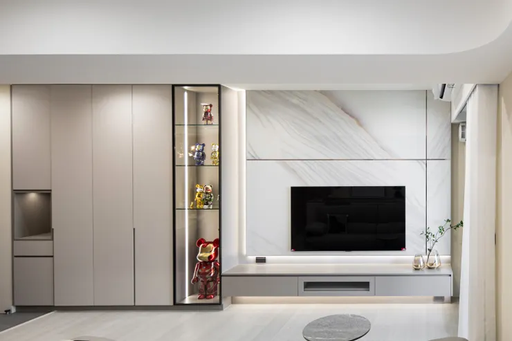 (案例呈現:系統櫃室內 25 坪 2+1 房 - 現代日式簡約|高雄EHO室內設計 - 朵朵森)