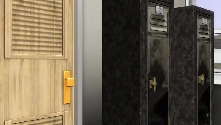 門果然跟儲物櫃很大對比。