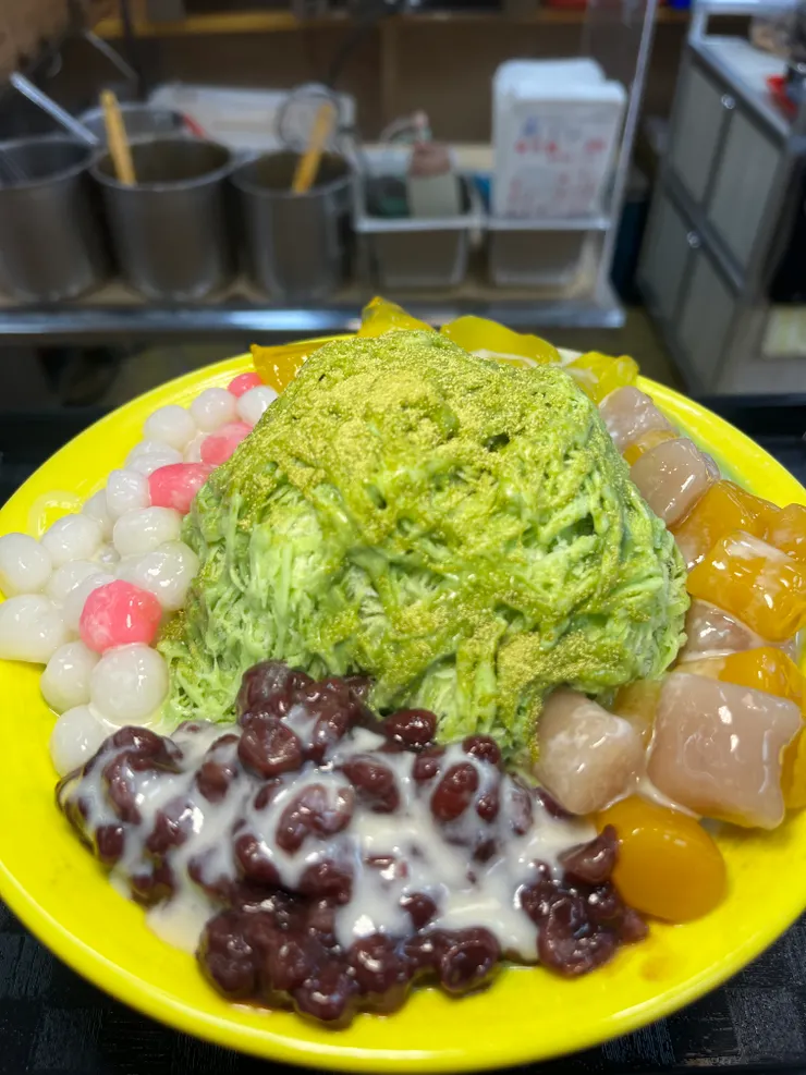 靜岡抹茶雪花冰(任選4種料)$150