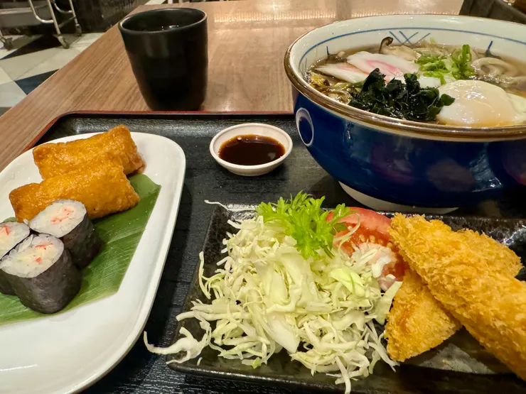 蘑菇溫泉蛋烏冬面套餐