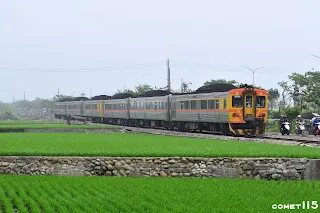 柴聯車行駛在非電化的路線，頗有過去東線的風味