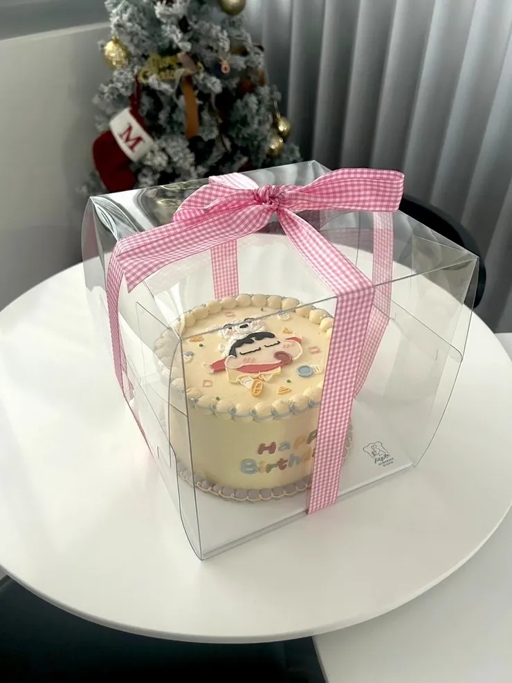 台南生日蛋糕訂製｜手繪卡通蠟筆小新客製化蛋糕｜生日Party
