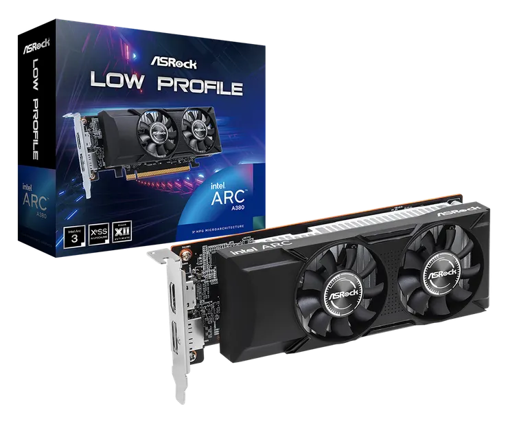 Intel Arc A380 Low Profile 6GB(圖片來源:ASROCK官網)