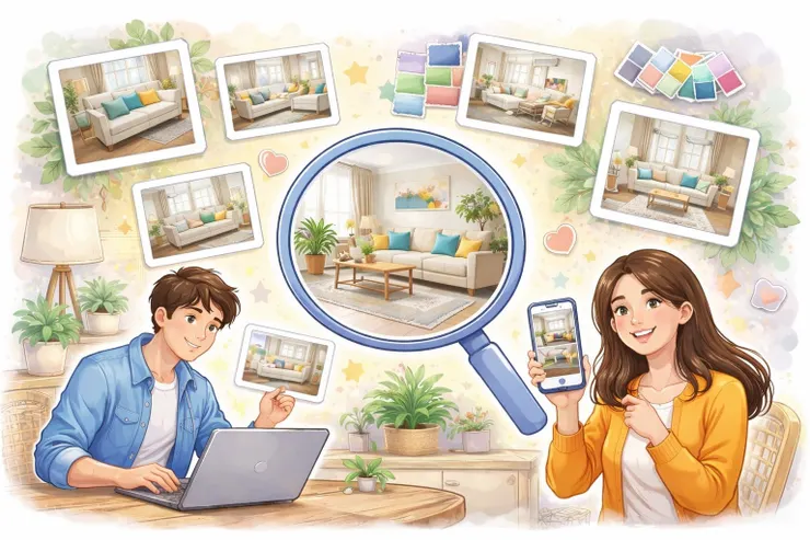 以圖搜圖-圖片轉換成文字與色票工具頁