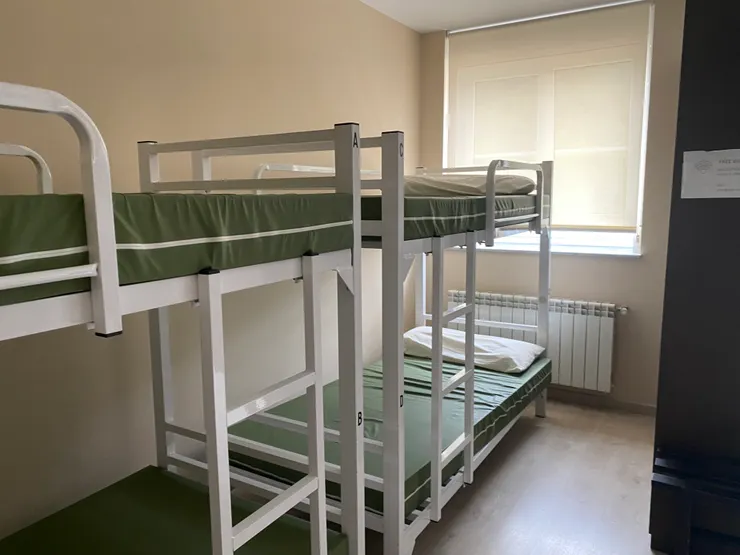 全身濕透的我決定提早休息，沒想到這裡入住人蠻少的，好開心。