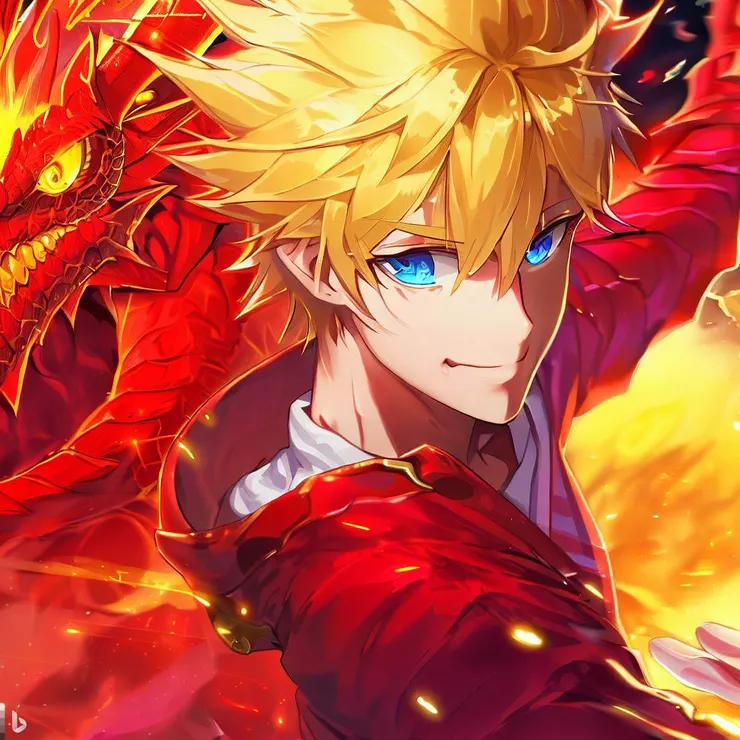 乂神使出<龍神火拳>