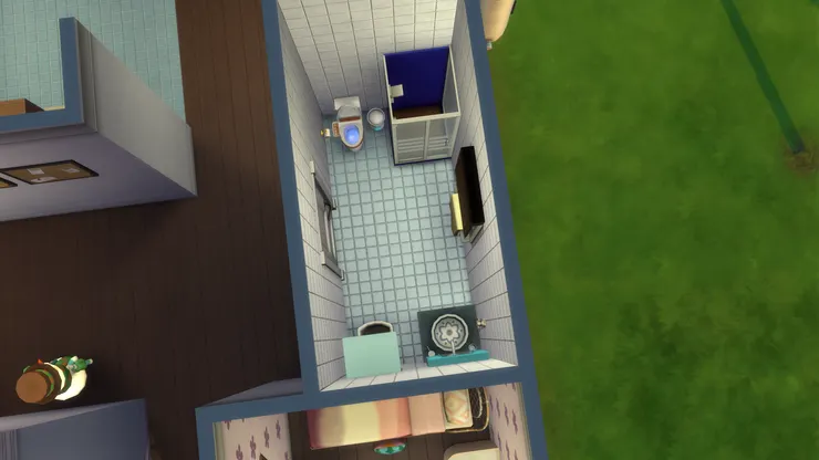 洗手間其實沒有很大，設計的時候覺得挺小，但太大又不知該如何。