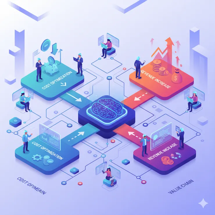 AI 策略：降本 vs. 增收