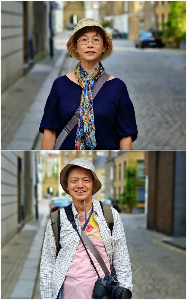 【兩老一早就這麼出門晃悠了！老太婆光鮮亮麗，老頭子的穿著卻實在...】