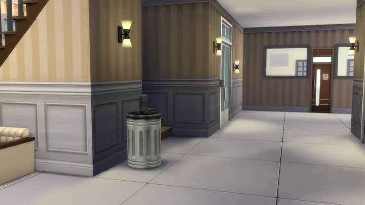 過了接待處(終於過關了...)，便有走廊連接前梯和裏面辦公的地方。