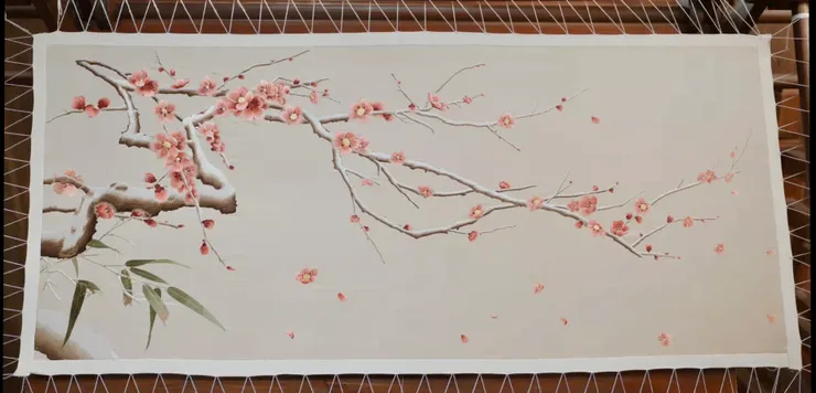 雪中落梅圖(觀劇網路截圖)