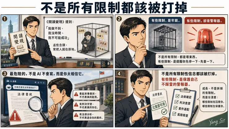 閱讀變現中提及限制性信念的討論